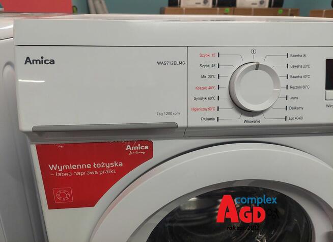 Pralka Amica WAS712ELMG SLIM 7 kg 1200 obr. ROK GWARANCJA