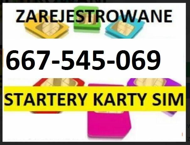 AKTYWNA KARTA SIM KARTY STARTERY PREPAID KATOWICE GSM
