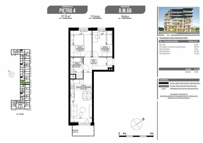 Mieszkanie Poznań gm. Poznań-Grunwald Grunwald, Ptasia