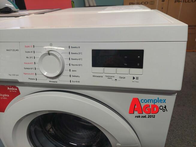 Pralka Amica WAS712ELMG SLIM 7 kg 1200 obr. ROK GWARANCJA