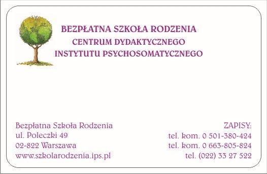 BEZPŁATNA SZKOŁA RODZENIA CENTRUM DYDAKTYCZNEGO IPS