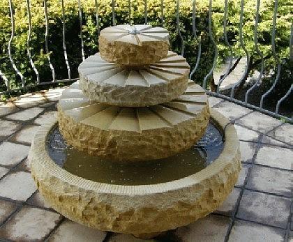 Piaskowiec, kamień naturalny, rzeźba, fontanna, donica