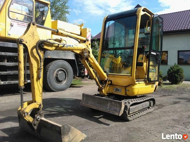 Usługi minikoparka wynajem mini koparki