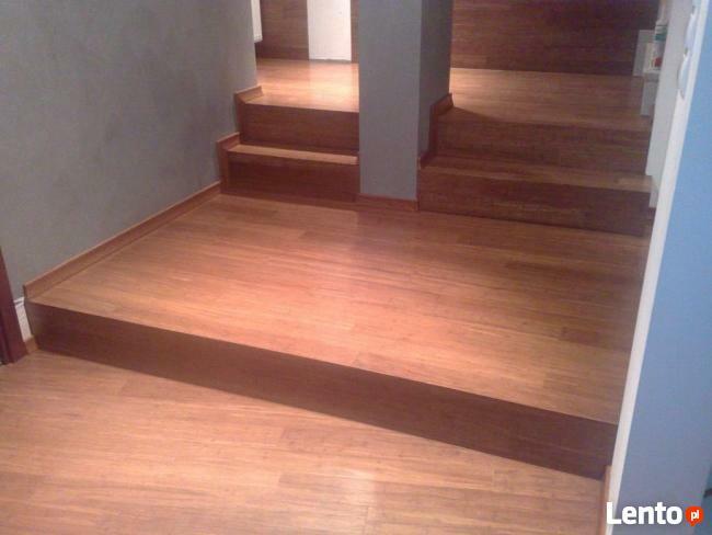 Schody montaż cyklinowanie podłóg, układanie paneli, parkiet