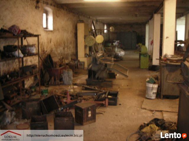 Ostrów k.Sulęcina. Budynek warsztatowy na dużej działce