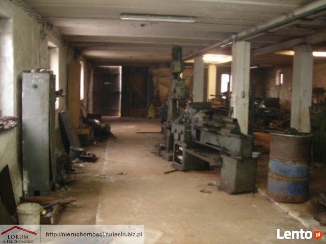 Ostrów k.Sulęcina. Budynek warsztatowy na dużej działce