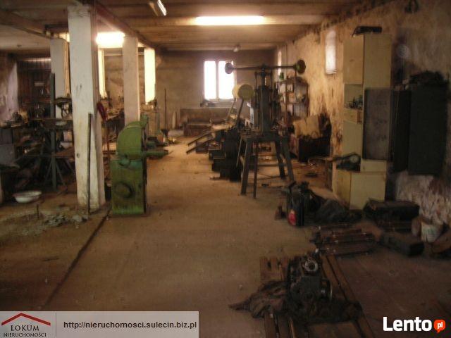 Ostrów k.Sulęcina. Budynek warsztatowy na dużej działce