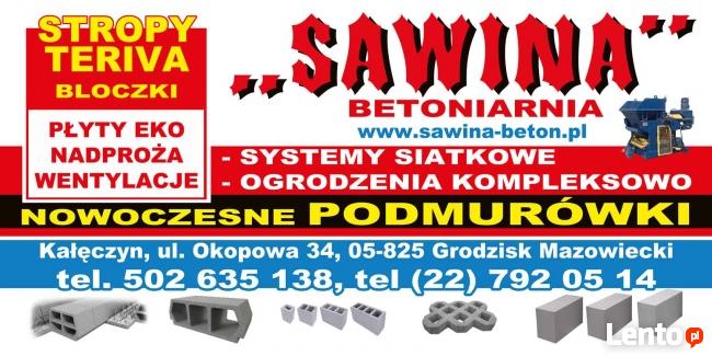 STROP TERIVA,OGRODZENIA,NADPROŻA,WENTYLACJE,PANELE,PODMURÓWK