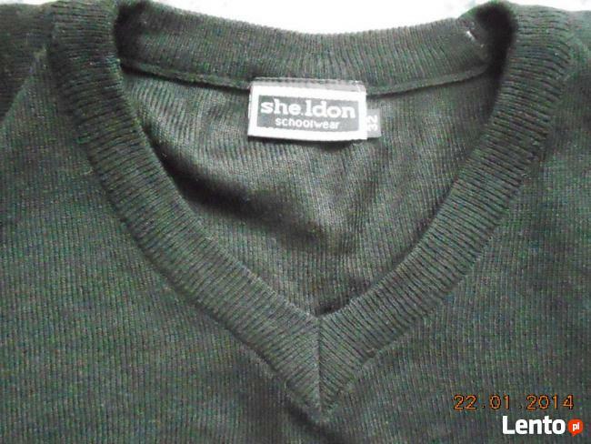 Sweterek męski czarny she.ldon rozmiar 32