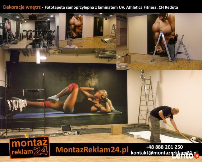 Produkcja i naklejanie fototapet, również powierzonych!