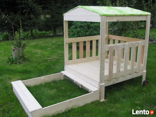 Piaskownica, Piaskownice drewniana ogrodowa domek