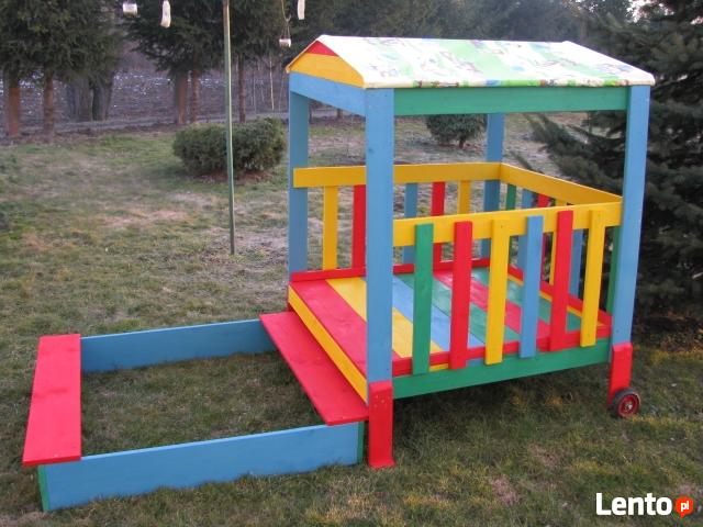 Piaskownica, Piaskownice drewniana ogrodowa domek