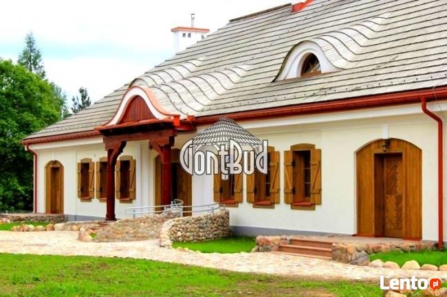 Gonty łupane montaż, elewacje z gontów drewnianych, cena