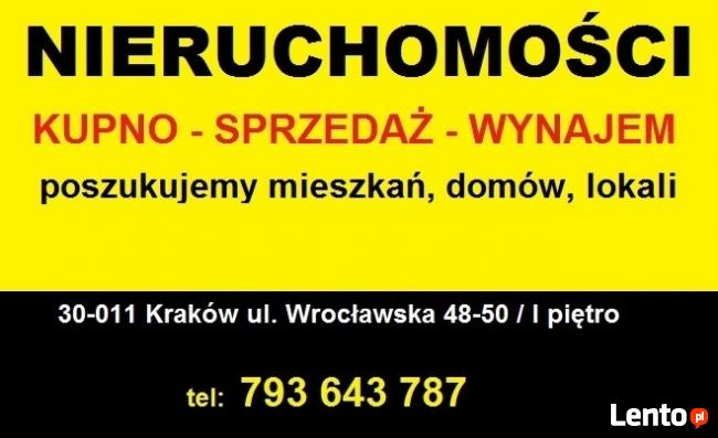 Pilnie poszukujemy mieszkań Kraków -