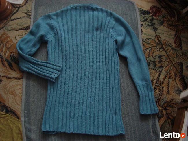 Sweterek damski MEZZO bawełna 100% kolor seledynowy