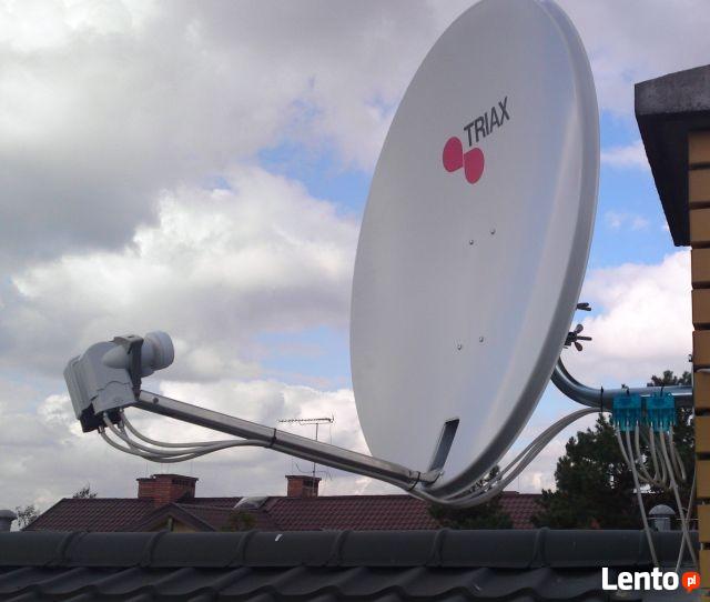 Montaż anten TV-SAT+regulacje od ręki Mińsk Mazowieck