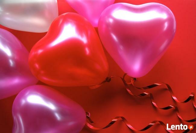 Wesele slub balony z helem w kształcie serca dostawa Wrocław