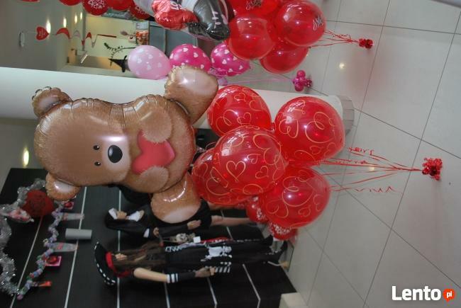 Wesele slub balony z helem w kształcie serca dostawa Wrocław
