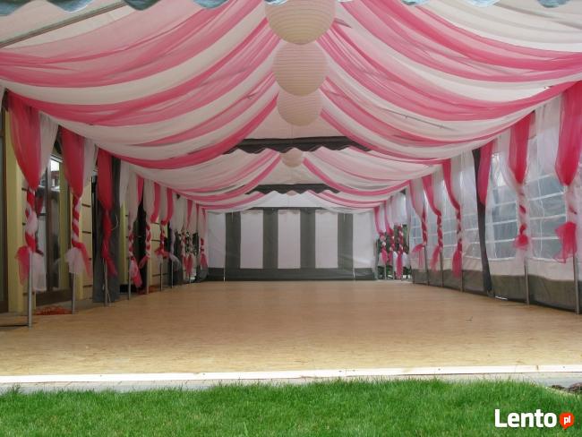 Wynajem Namiotów na Komunie Chcrzciny Poprawiny i Wesela