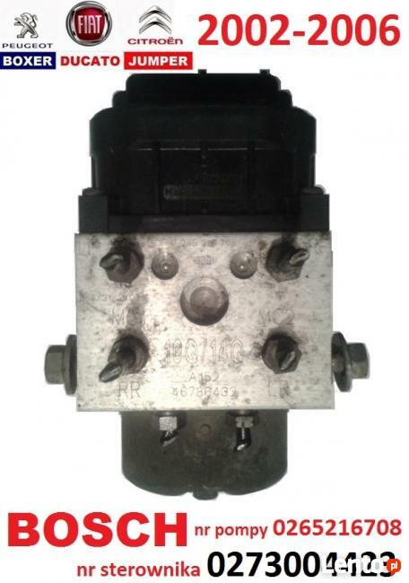 Pompa hamulcowa ABS 0265216708 FIAT DUCATO BOXER JUMPER 02-