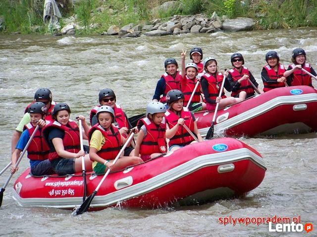 Spływ Popradem pontonami raftingowymi, rafting Poprad