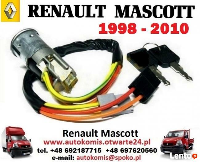 Markowa stacyjka zapłonowa kostka klucze RENAULT MASCOTT 98-
