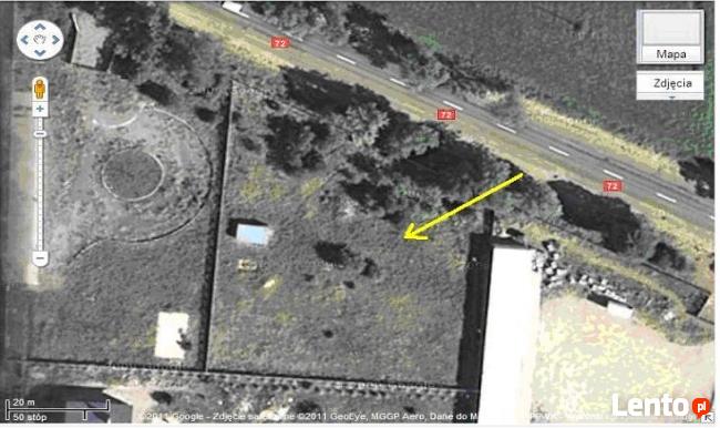 Działka Stary Adamów 31A przy drodze krajowej 72, 3400 m2