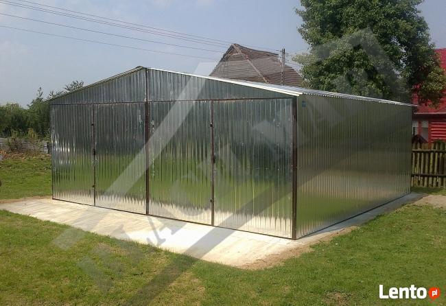 Garaż blaszany garaże blaszan 6x6 dwuspad producent BLACHMAR