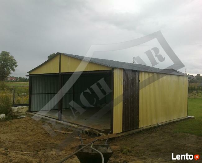Garaż blaszany 6x6 dwuspad producent BLACHMAR