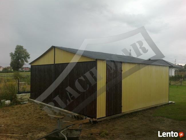 Garaż blaszany garaże blaszane 7x8 KOLOR dwuspad PRODUCENT