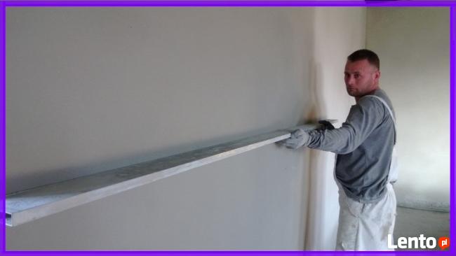 TYNKI MASZYNOWE GIPSOWE, CEMENTOWO-WAPIENNE NA GŁADKO !!!