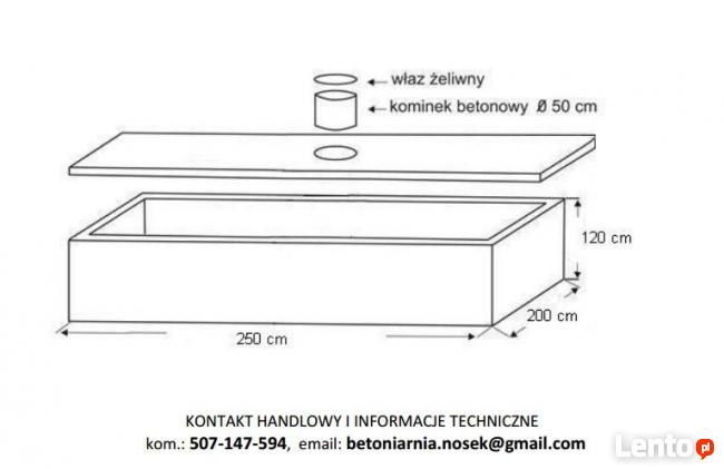 SZAMBO PROSTOKĄTNE 10 m3