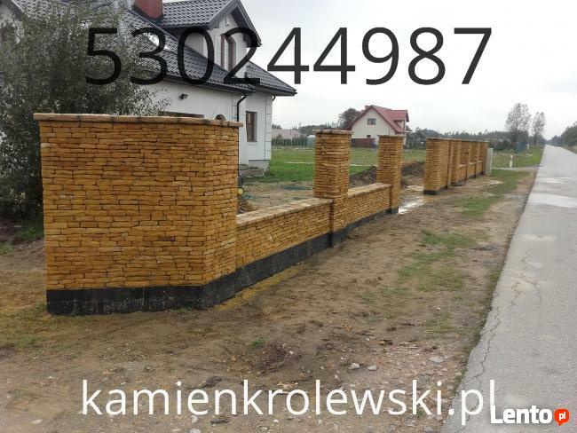 Elewacja z kamienia,ogrodzenie z kamienia