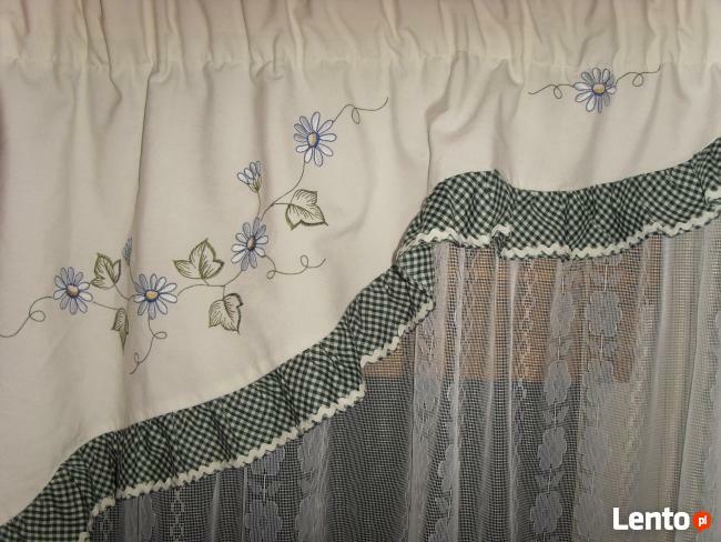 FIRANKA Z FALBANKAMI, BIAŁA, WYSTRÓJ OKNA =WROCŁAW=