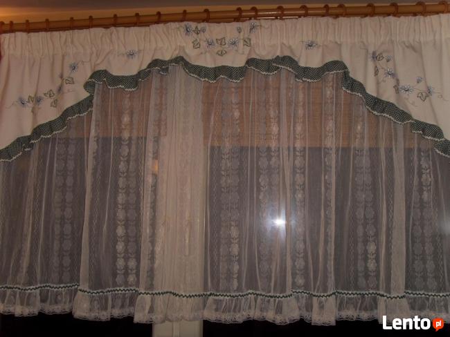 FIRANKA Z FALBANKAMI, BIAŁA, WYSTRÓJ OKNA =WROCŁAW=