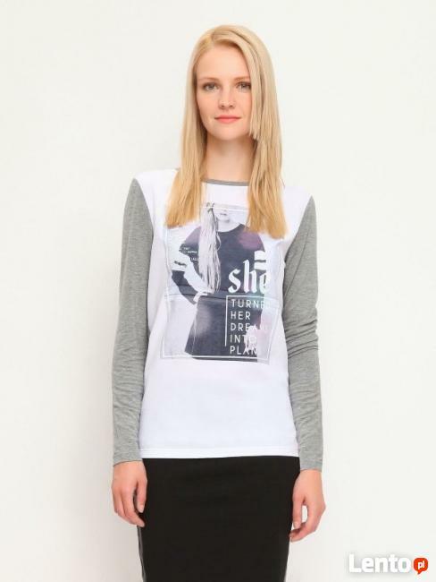 Bluzka z łączonych materiałów Troll