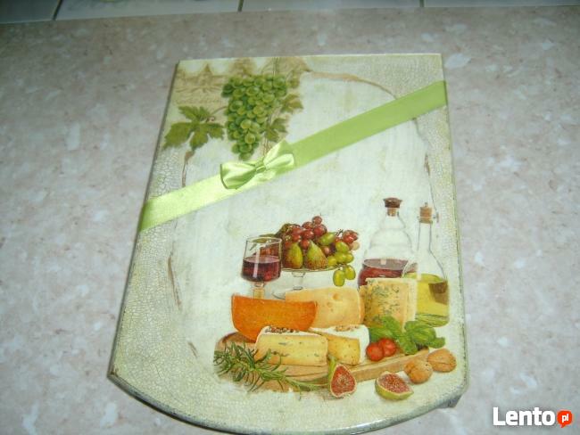 Etui z 3 nożami ozdobione decoupage