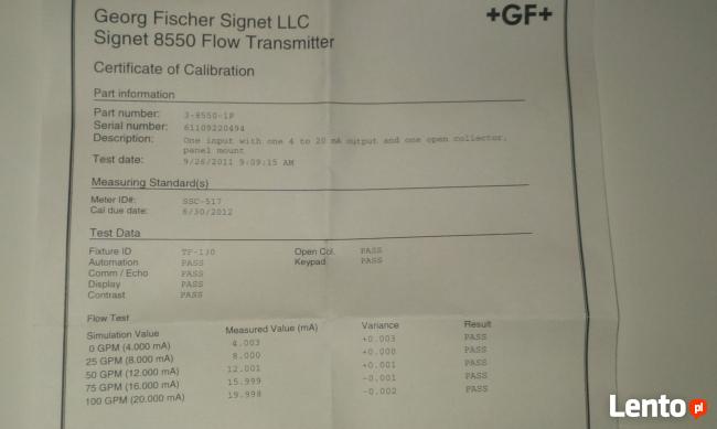 przetwornik przepływu