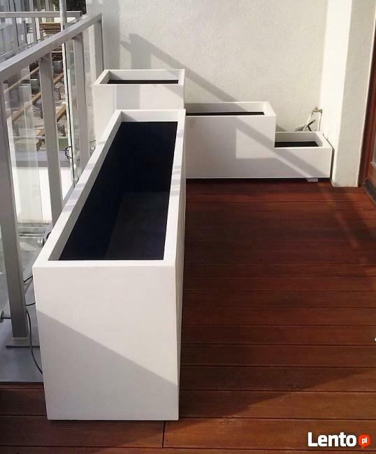 Donice z imitacji betonu