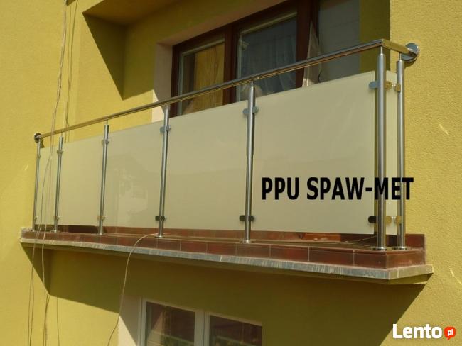 Balustrady, poręcze, balkony ze stali nierdzewnej