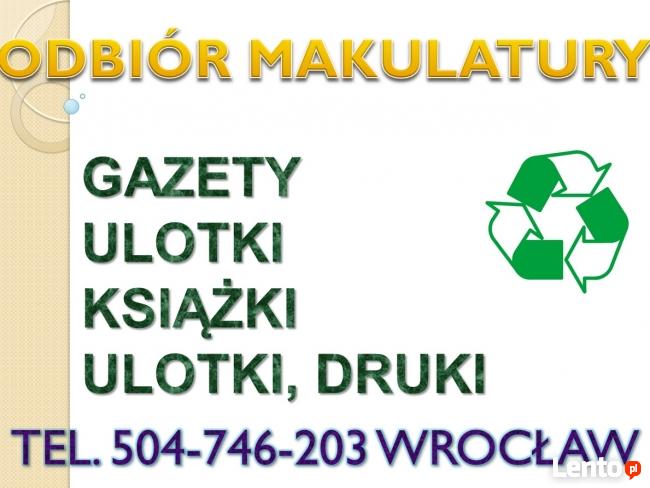 Makulatura, karton,odbiór, utylizacja, tel 504-746-203, cena