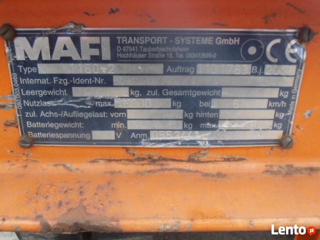 Przyczepa wewnątrz-zakładowa MAFI.