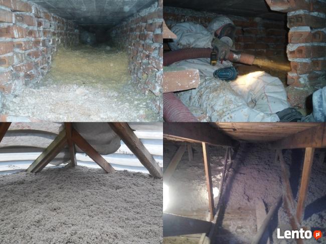 Ocieplenie stropodachu, ocieplenie poddasza. Wdmuchiwanie.