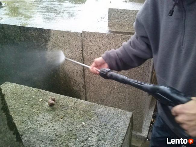 Mycie,czyszczenie kostki brukowej,elewacji,murów kamienia.