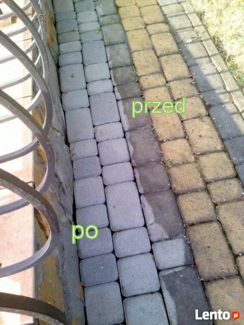 Mycie,czyszczenie kostki brukowej,elewacji,murów kamienia.