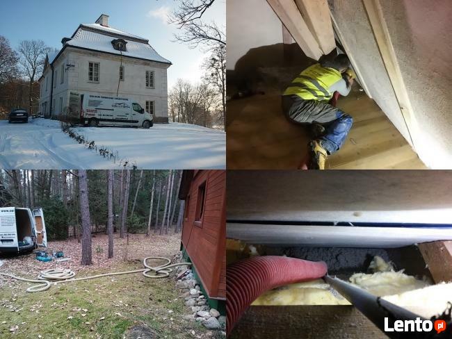 Ocieplenie stropodachu, ocieplenie poddasza. Wdmuchiwanie.
