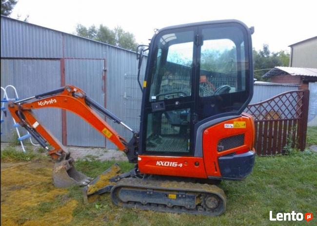 Wynajem MINIKOPARKI Trzebnica Usługi Wykopy pod fundamenty