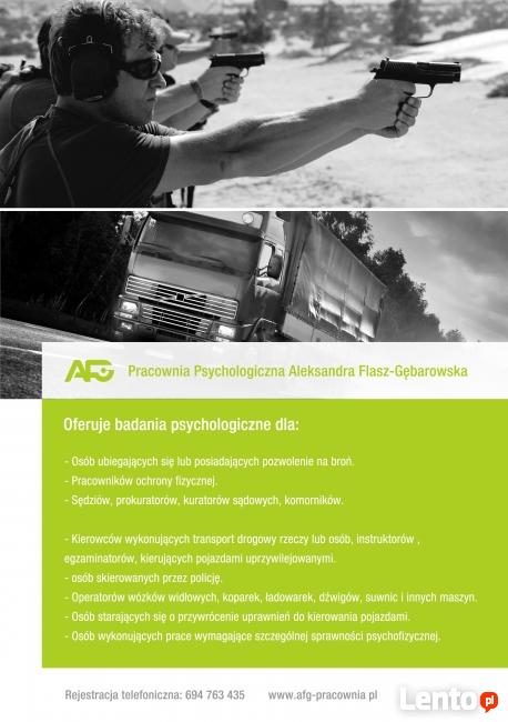 Badania Psychologiczne Psychotechniczne Psychotesty na Broń