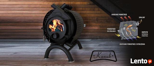 Piec kominkowy KANUK 6. Piec z termo obiegiem. Certyfikat CE