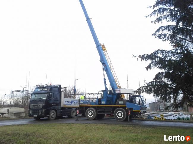 Dźwig, 50t  Nowa Ruda, usługi dzwigowe, wynajem podnosników